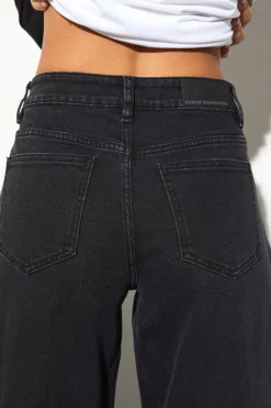 boohoo Le Jean Barrel Taille Mi-haute<Femme Denim|Jeans