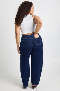Le Jean Barrel Taille Moyenne Plus