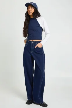 Le Jean Barrel Taille Moyenne Pour Grandes Tailles