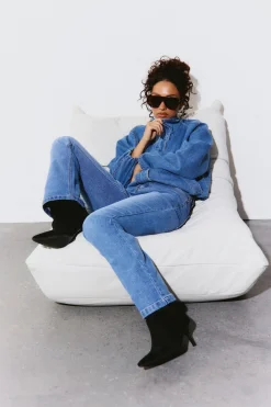 boohoo Le Jean Bootcut Baby Taille Mi-haute<Femme Denim|Jeans