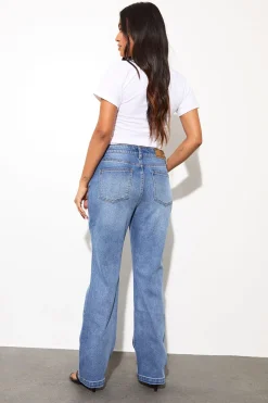 Le Jean Bootcut Taille Mi-haute Petite Coupe