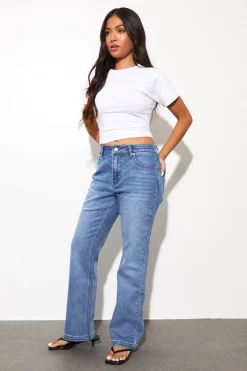 Le Jean Bootcut Taille Mi-haute Petite Coupe