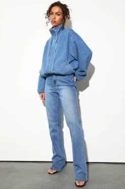 Le Jean Bootcut Évasé Taille Mi-haute Coupe Longue