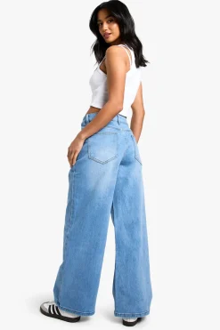 boohoo Le Jean Boyfriend Taille Basse Petite<Femme Denim|Jeans