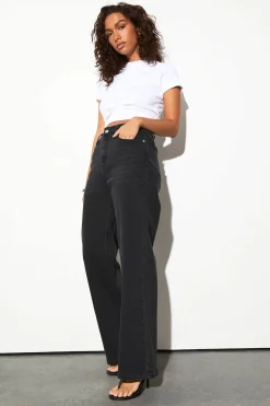 Le Jean Droit Taille Haute