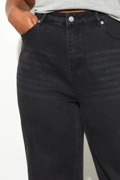 Le Jean Droit Taille Haute Grande Taille