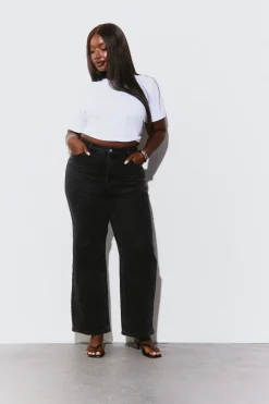 Le Jean Droit Taille Haute Grande Taille