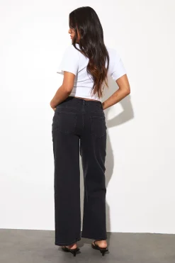 Le Jean Droit Taille Haute Petite