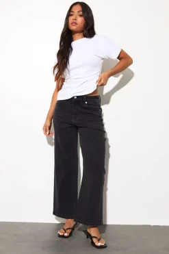 Le Jean Droit Taille Haute Petite