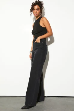 boohoo Le Jean Droit Taille Haute Pour Grandes Tailles<Femme Denim|Jeans