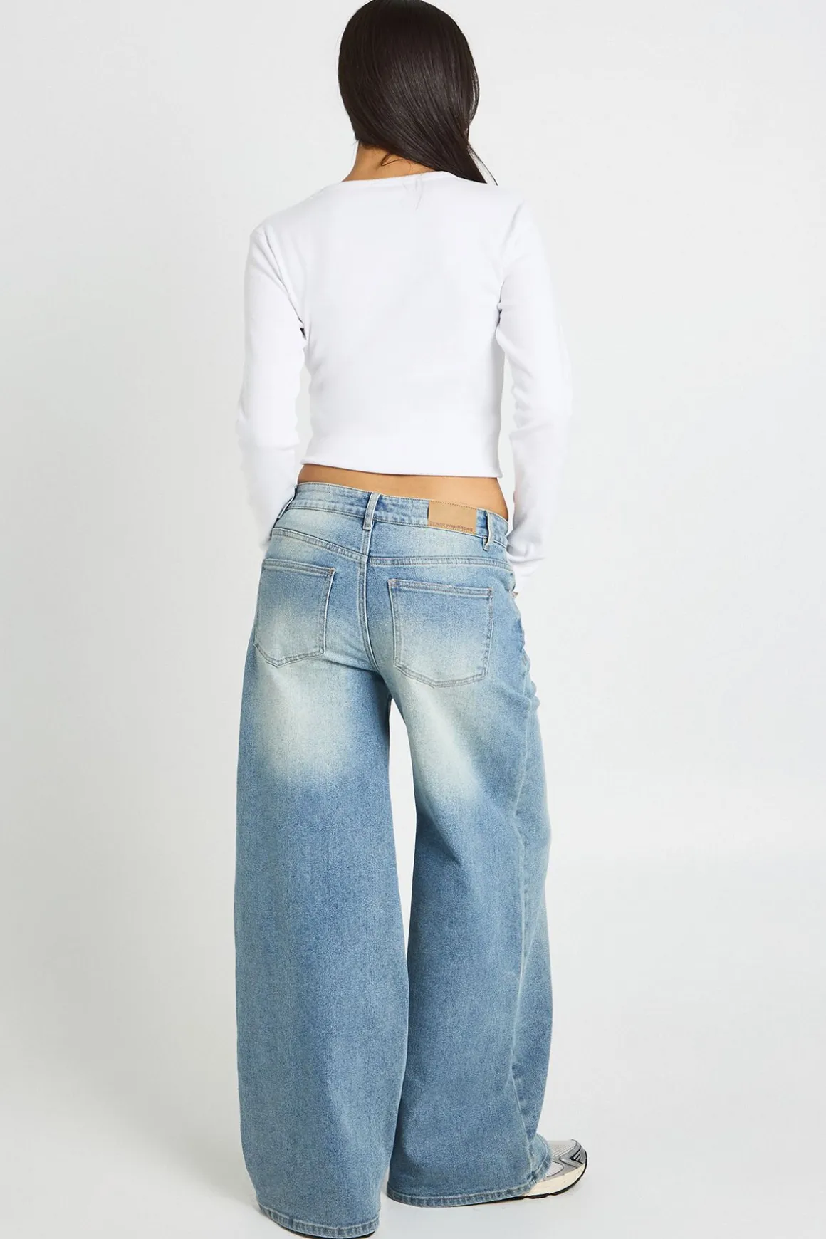Le Jean Jambe Large Taille Mi-haute