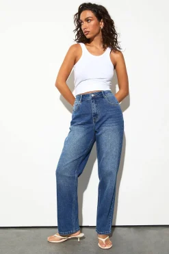 Le Jean Mom Taille Haute
