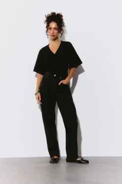 Le jean mom à taille haute