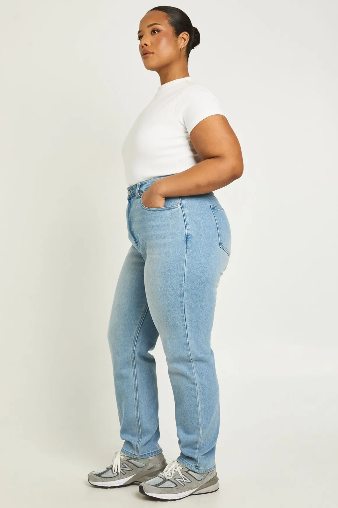 Le Jean Mom Taille Haute Plus