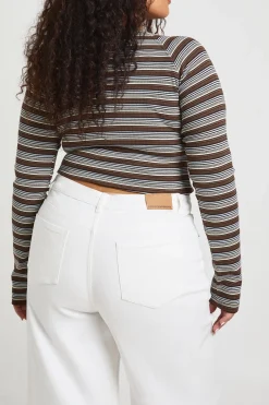 Le Jean Plus Taille Haute Raccourci Coupe Large