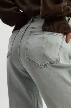 boohoo Le jean taille haute ample et droit<Femme Denim|Jeans