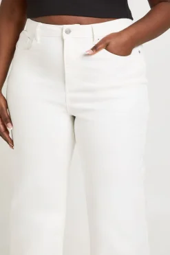 Le Jean Taille Haute Coupe Droite Grande Taille
