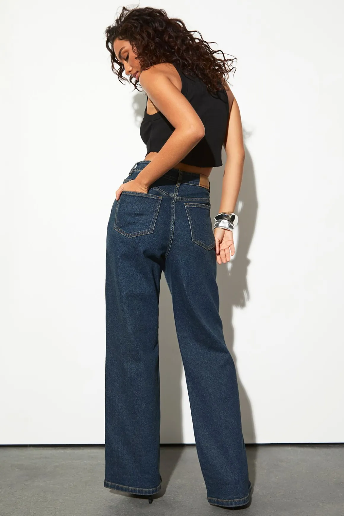 Le Jean Taille Haute Coupe Droite