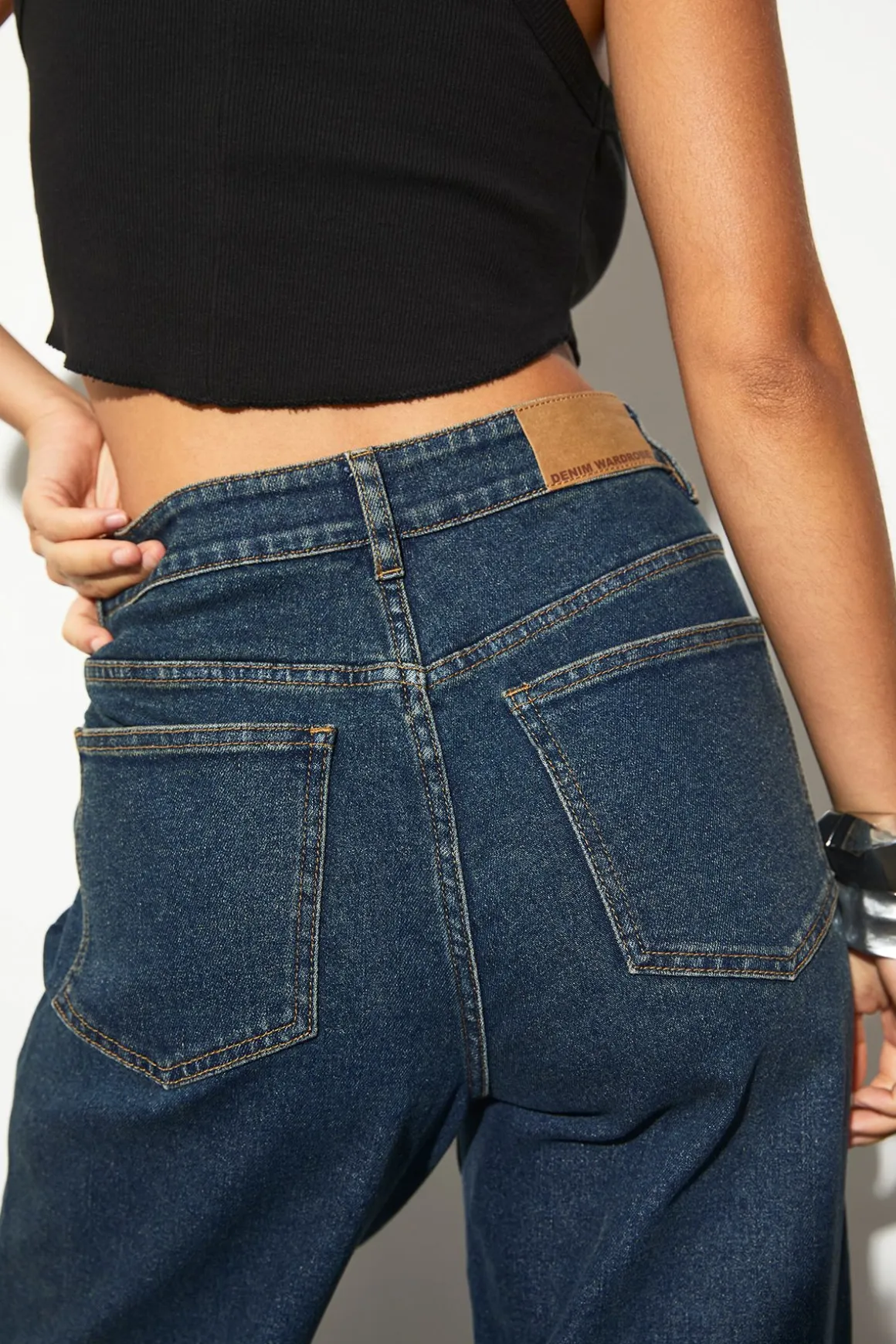 Le Jean Taille Haute Coupe Droite