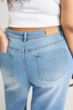 Le Jean Taille Haute Jambe Droite Plus