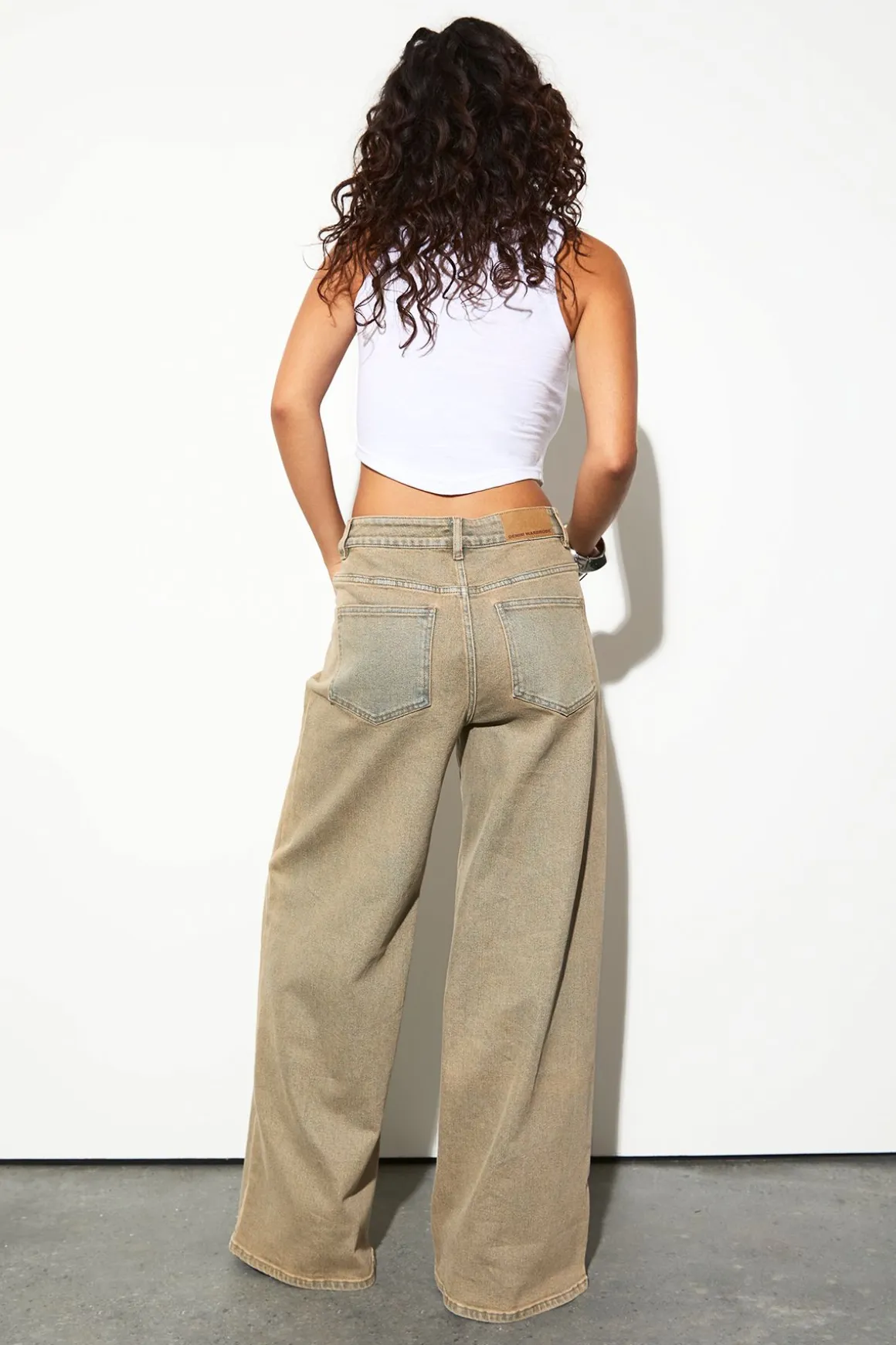 Le Jean Taille Mi-haute Jambe Large