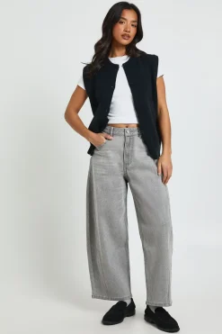 Le Jean Taille Moyenne Coupe Barrel Petite