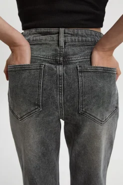boohoo Le Jean Évasé Petite à Taille Haute<Femme Denim|Jeans
