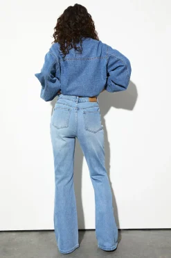 boohoo Le Jean Évasé Taille Haute<Femme Denim|Jeans