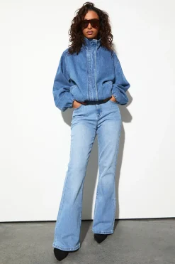 boohoo Le Jean Évasé Taille Haute<Femme Denim|Jeans