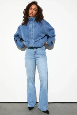boohoo Le Jean Évasé Taille Haute<Femme Denim|Jeans