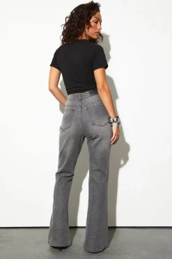 boohoo Le Jean Évasé Taille Haute<Femme Denim|Jeans