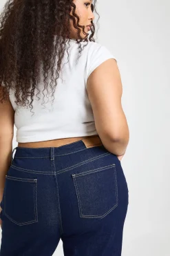 Le Jean Évasé Taille Haute Grande Taille