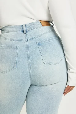 boohoo Le Jean Évasé Taille Haute Plus<Femme Denim|Jeans