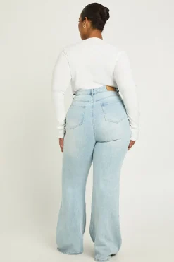 boohoo Le Jean Évasé Taille Haute Plus<Femme Denim|Jeans