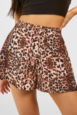 boohoo Leopard Flippy Shorts<Femme Imprimé Léopard|Shorts