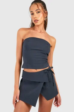 Longline Bandeau & Jupe Mini Asymétrique
