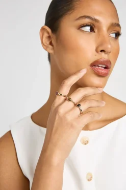 boohoo Lot De 3 Bagues Détails Pierres< Bagues