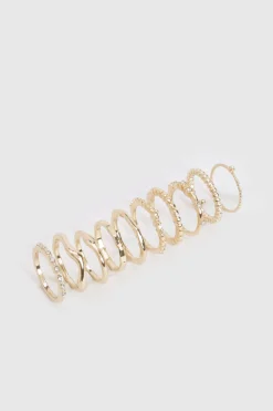 Lot de 10 bagues en or