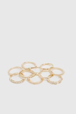 Lot de 10 bagues en or