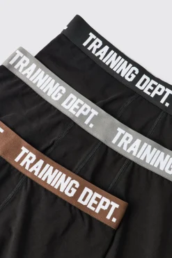 Lot de 3 Boxers en Coton Training Dept