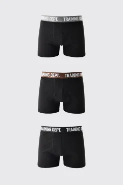 Lot de 3 Boxers en Coton Training Dept