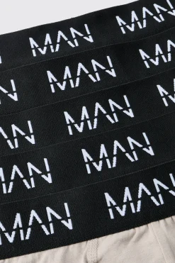 boohooMAN Lot De 5 Boxers Homme Basiques Tons Assortis<Homme Indispensables Grande Taille|Nouveautés Grande Taille