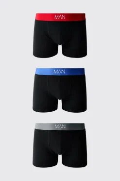 Lot De 3 Boxers Homme À Ceintures Multicolores
