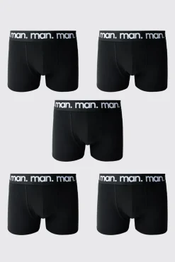 Lot De 5 Boxers Homme Noirs