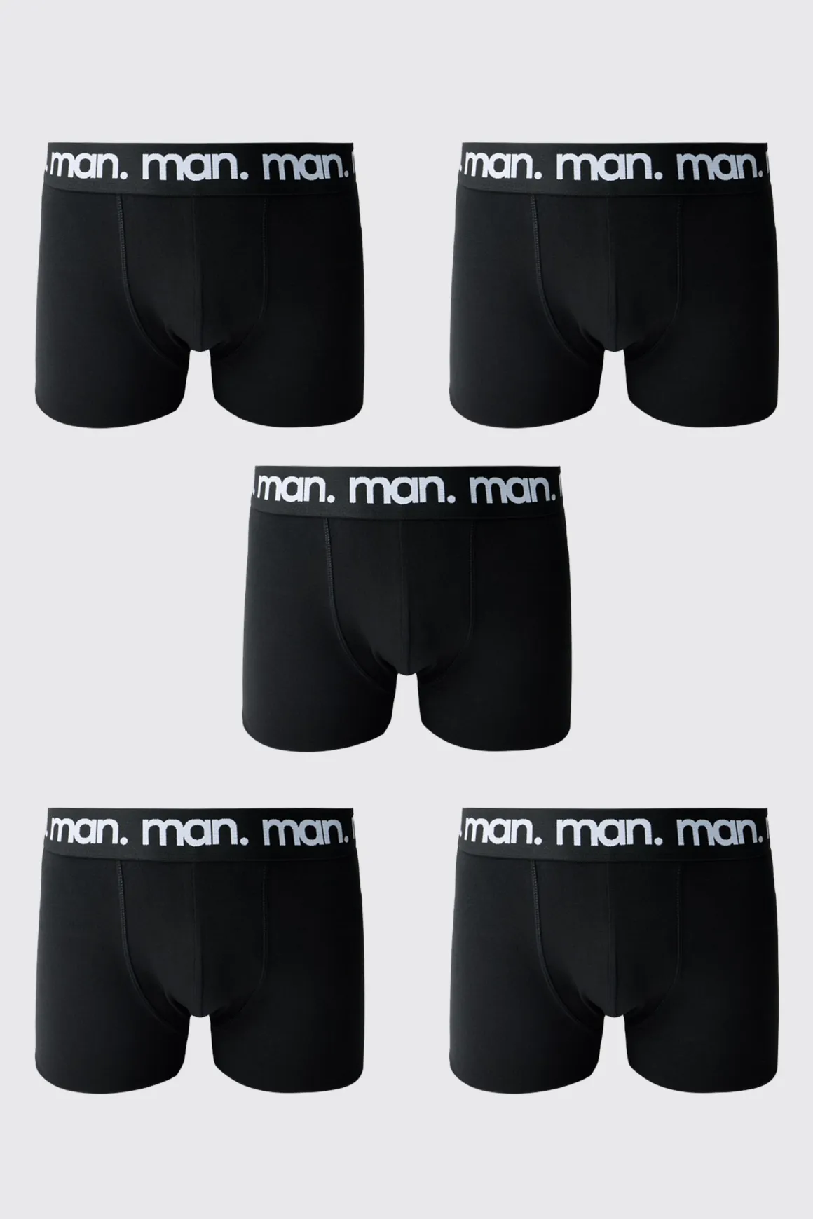 Lot De 5 Boxers Homme Noirs