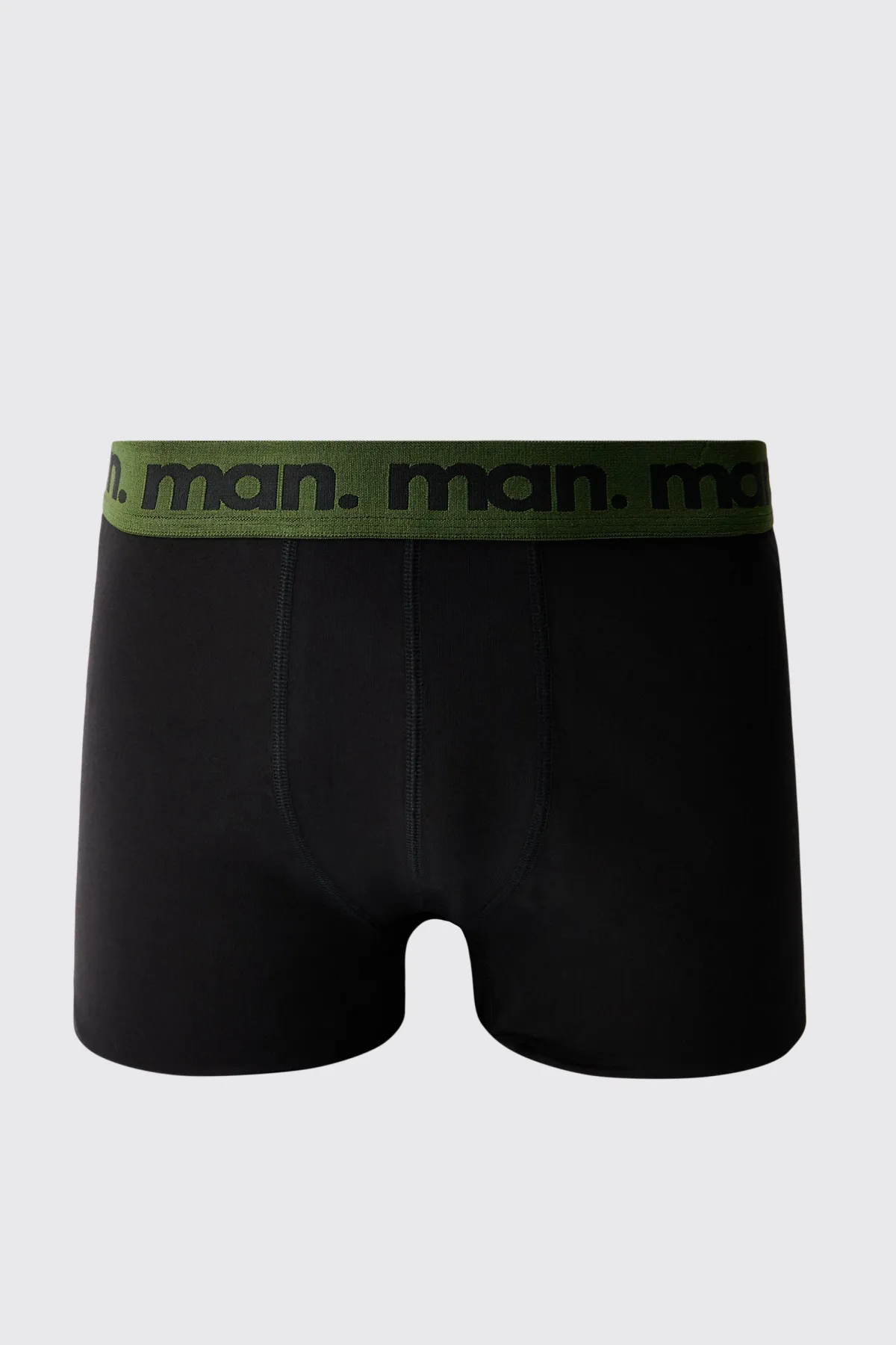 boohooMAN Lot De 3 Boxers Homme Noirs Avec Ceinture Multi Logo Man.<Homme Sous-Vêtements