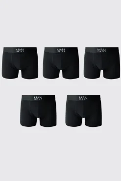 boohooMAN Lot De 5 Boxers Homme s MAN<Homme Sous-Vêtements|Tout Afficher