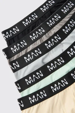 Lot De 5 Boxers Homme Original Tons Unis Basiques
