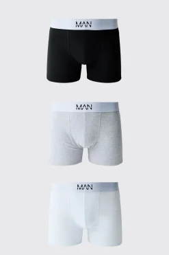 boohooMAN Lot De 3 Boxers Multi Man<Homme Sous-Vêtements|Tout Afficher
