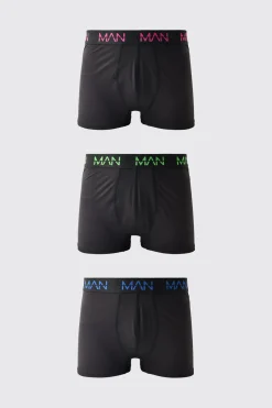 Lot de 3 Boxers Performance Active Homme Logo Néon